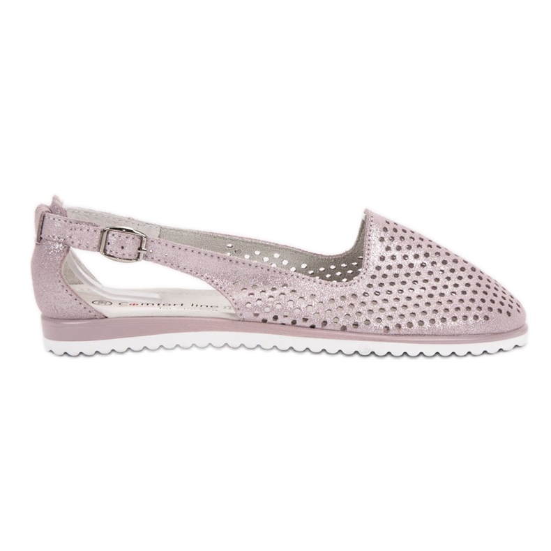 Ballerines VINCEZA en cuir rose