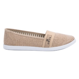 Slipons dorés d'or