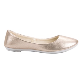 Vinceza Ballerine dorée brun Vinceza Ballerine dorée brun