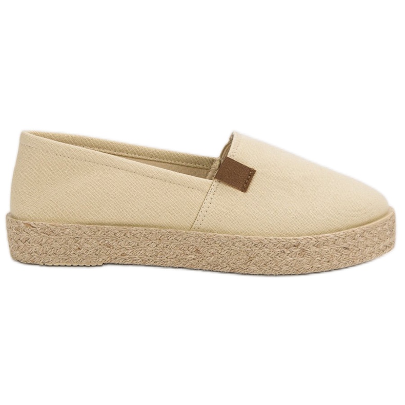 Espadrilles à enfiler beiges
