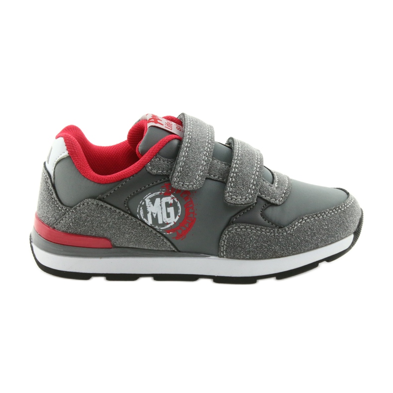 American Club Chaussures de sport à semelle intérieure en cuir américain BS08 gris rouge