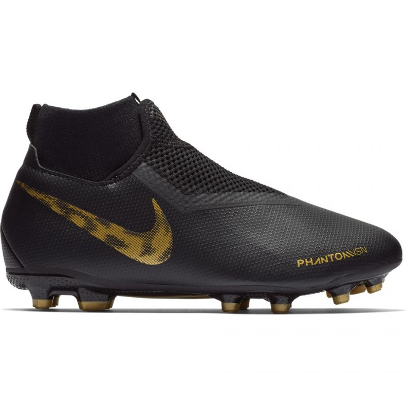 Chaussures de football Nike Phantom Vsn Academy Df FG / MG Jr AO3287-077 le noir le noir
