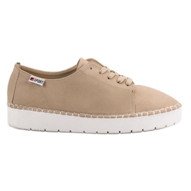 Chaussures nouées beiges VICES