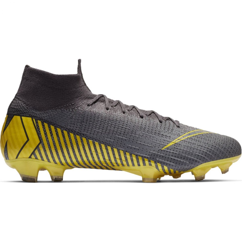 Chaussures de football Nike Mercurial Superfly 6 Elite Fg M AH7365-070 le noir gris Chaussures de football Nike Mercurial Superfly 6 Elite Fg M AH7365-070 le noir gris