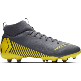 Chaussures de football Nike Mercurial Superfly 6 Academy Mg Jr AH7337-070 multicolore gris