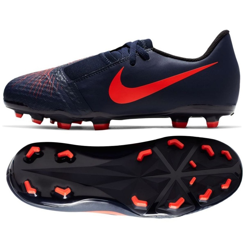 Nike Phantom Venom Academy Fg Jr AO0362-440 chaussures de football multicolore bleu marin