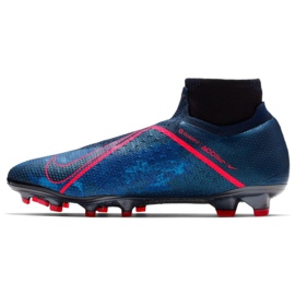 Nike Phantom Vsn Elite Df Fg M AO3262-440 chaussures de football bleu bleu