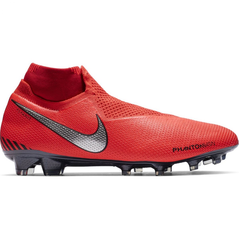 Nike Phantom Vsn Elite Df Fg M AO3262-600 chaussures de football rouge rouge