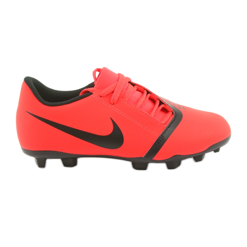 Nike Phantom Venom Club Fg Jr AO0396-600 chaussures de football multicolore oranges et rouges