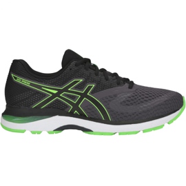Chaussures de course Asics Gel Pulse 10 M 1011A007-021 le noir vert