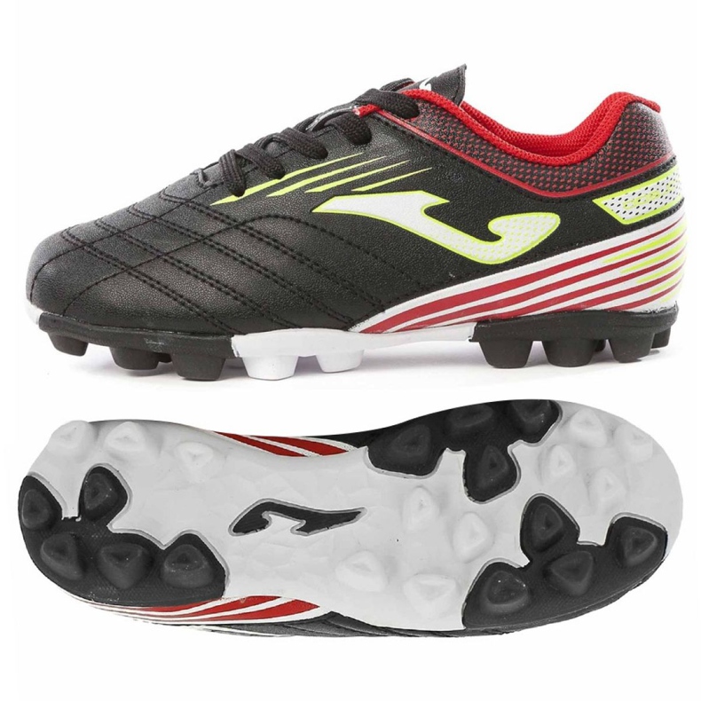 Chaussures de football Joma Toledo 901 Fg Jr TOLJS.901.24 multicolore le noir Chaussures de football Joma Toledo 901 Fg Jr TOLJS.901.24 multicolore le noir