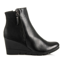 J. Star Bottes compensées élégantes noir