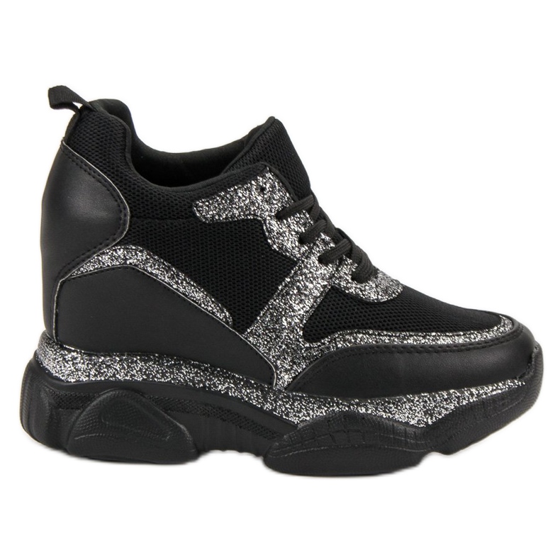 Baskets VICES avec brocart le noir
