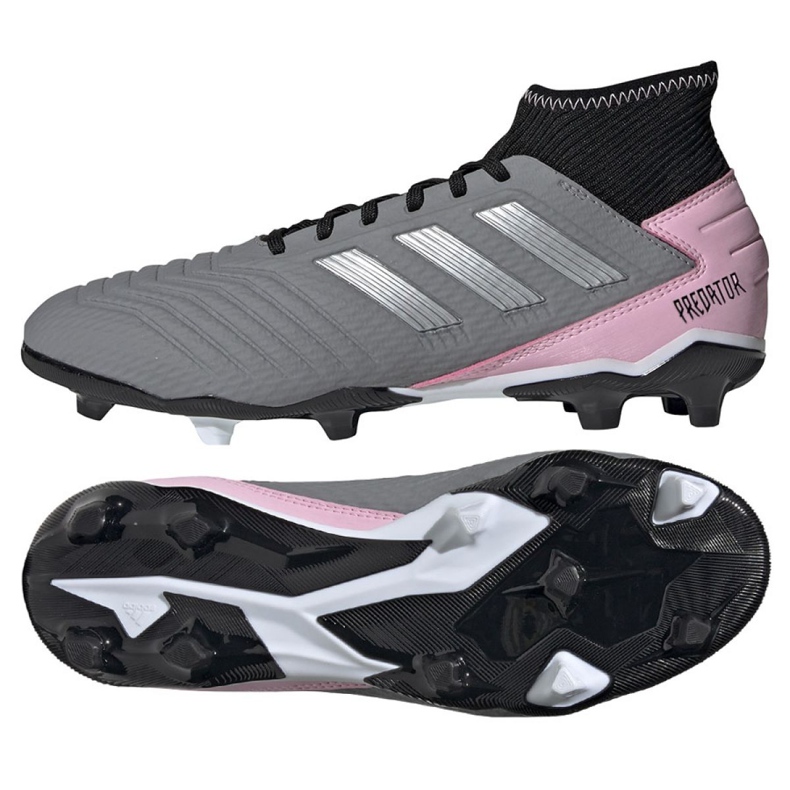 Chaussures de foot Adidas Predator 19.3 Fg W F97528 gris gris Chaussures de foot Adidas Predator 19.3 Fg W F97528 gris gris