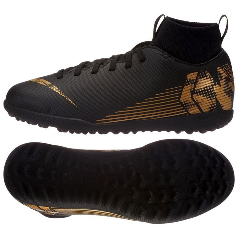 Chaussures de football Nike Mercurial SuperflyX 6 Club Tf Jr AH7345-077 le noir le noir