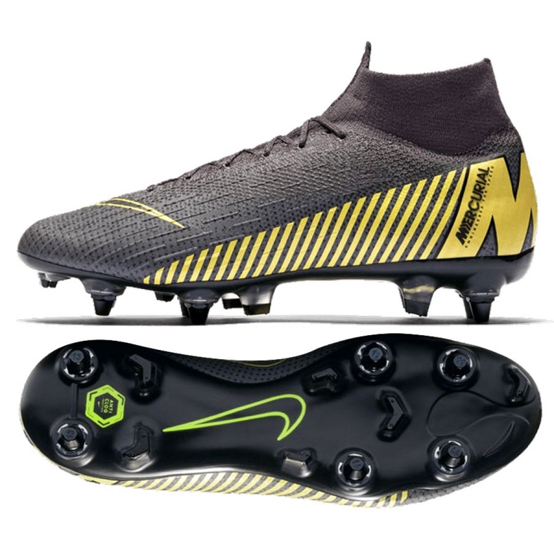 Chaussures de football Nike Mercurial Superfly 6 Elite SG-Pro Ac M AH7366-077 multicolore le noir