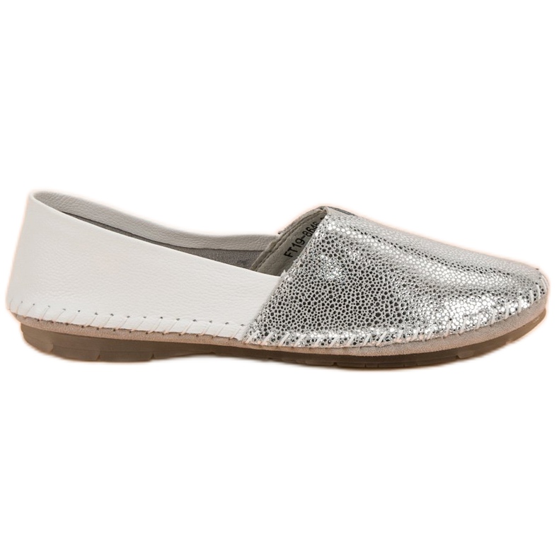 Slippers en cuir VINCEZA gris