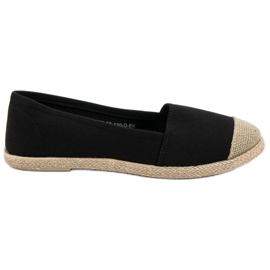 Espadrilles noires à la mode le noir