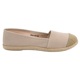 Espadrilles beiges à la mode