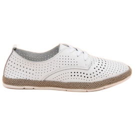 Filippo Espadrilles en cuir blanc