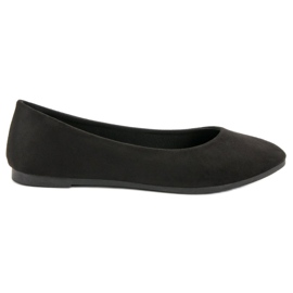 Ballerines en daim noir VICES le noir