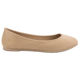 Ballerines VICES en daim beige