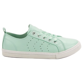 Kylie Baskets menthe attachées avec un ruban vert