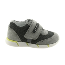 Semi-sports en cuir Velcro 51949 Bartek gris