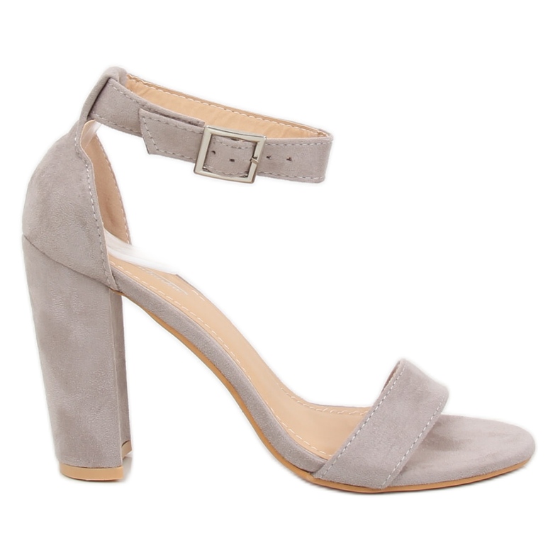 Sandales grises sur le poteau 369-18 Gris Sandales grises sur le poteau 369-18 Gris