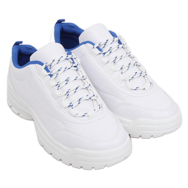 Chaussures de sport blanches et bleues 6256 Bleu Chaussures de sport blanches et bleues 6256 Bleu