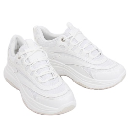 Chaussures de sport femme blanches B0-15 Blanc Chaussures de sport femme blanches B0-15 Blanc