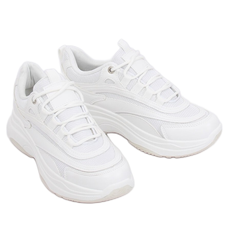 Chaussures de sport femme blanches B0-15 Blanc Chaussures de sport femme blanches B0-15 Blanc