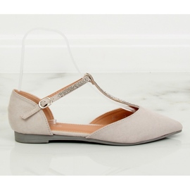 Ballerines grises avec ceinture A321 Grey II-GAT