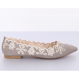 Ballerines ajourées grises LT99P Gris II-GAT