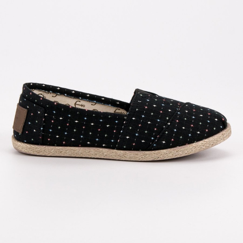 Espadrilles Bébé Avec Motif le noir