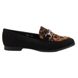 Mocassins à pois VICES le noir