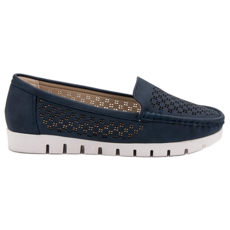 Vinceza Mocassins bleu marine