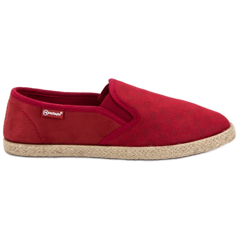 Slipons MCKEYLOR bordeaux rouge