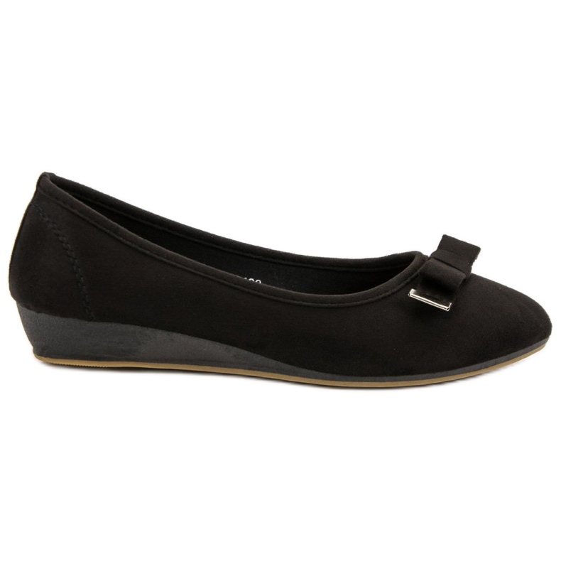 Vinceza Ballerine Avec Noeud le noir