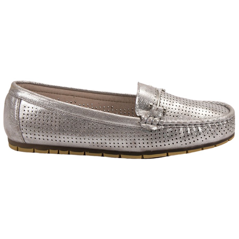 Kylie Mocassins brillants gris