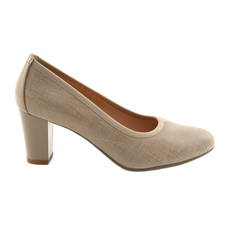 Escarpins femme en cuir à semelle souple Arka 5137 beige