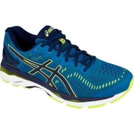 Chaussures de course Asics Gel-KAYANO 23 M T646N-4907 bleu marine bleu jaune