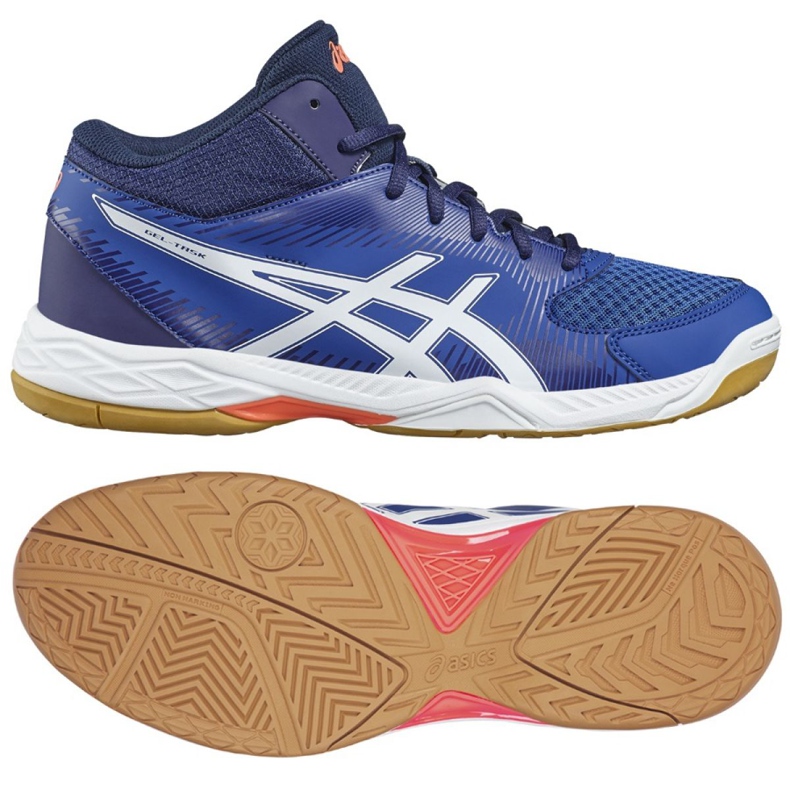 Asics Gel Task M B703Y 4901 chaussures de volley-ball multicolore bleu Asics Gel Task M B703Y 4901 chaussures de volley-ball multicolore bleu