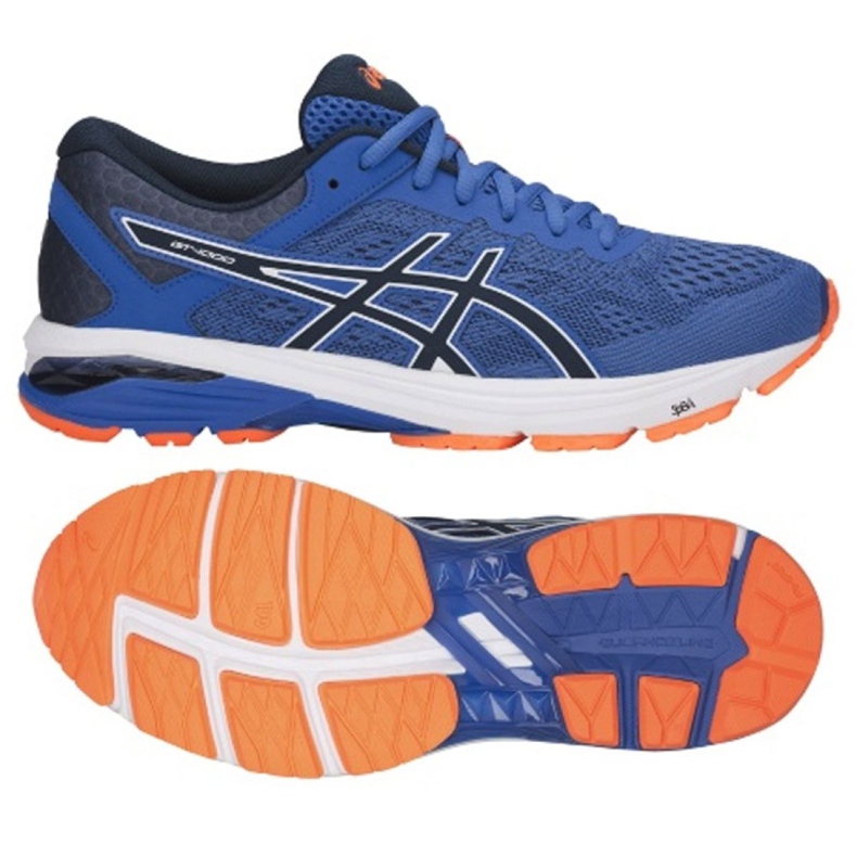Chaussures de course Asics Gt 1000 6 M T7A4N-4549 bleu marin