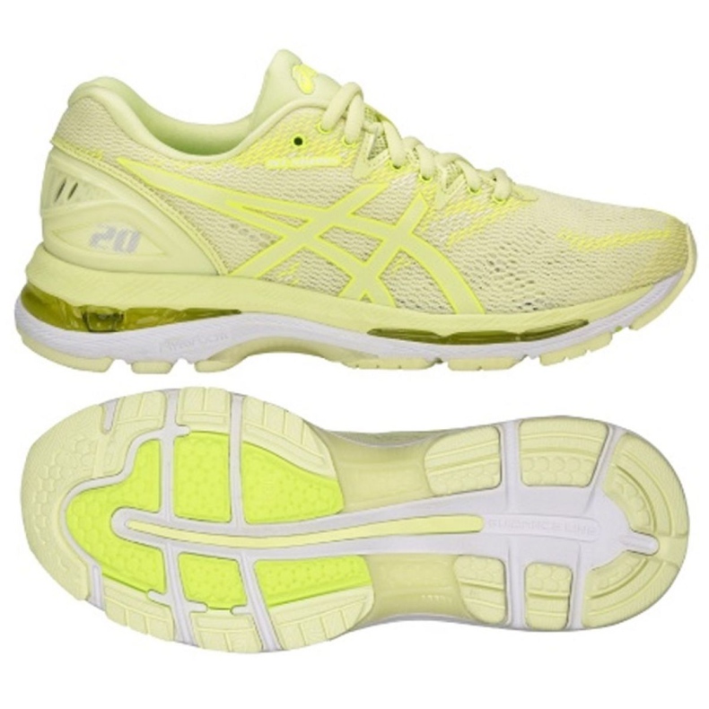 Chaussures de course Asics Gel Nimbus 20 W T850N-8585 jaune