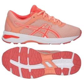 Chaussures de course Asics Gt 1000 6 Gs W C740N-9506 multicolore rose