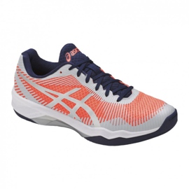 Chaussures de volley-ball Asics Volley Elite Ff W B751N-0696 blanc orange
