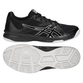 Asics Upcourt 3 M 1071A019-001 chaussures de volley-ball multicolore le noir