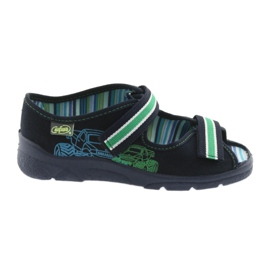 Befado sandales chaussures pour enfants 969X073 bleu marin bleu vert