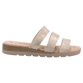 Chaussons dorés VINCEZA